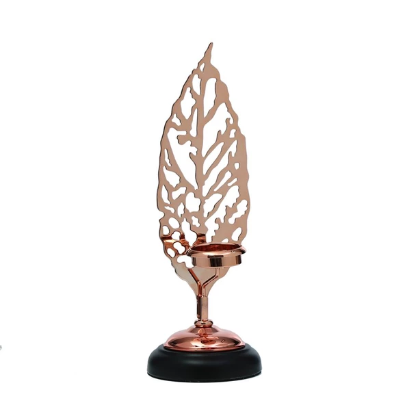 Vitale Yaprak Mumluk Bronz 35 cm AK.JE0096 ürün görseli 1