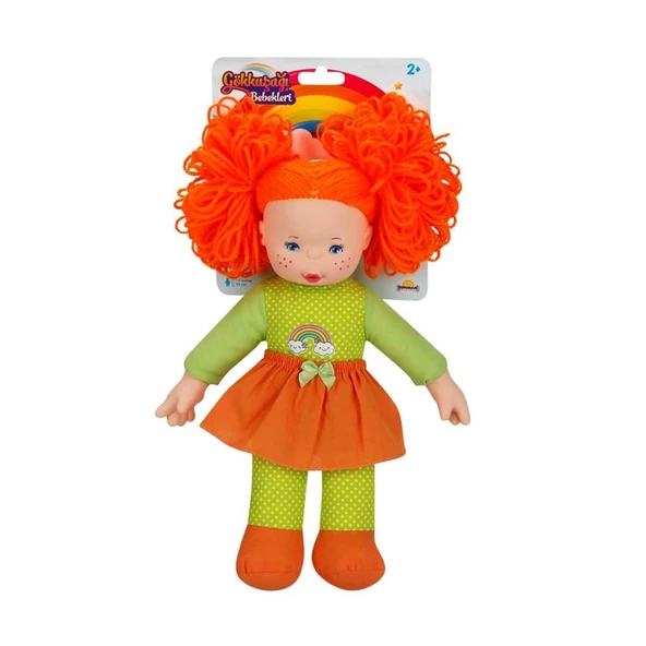 Gökkuşağı Bebekleri Dolgu Bebek 35cm 23457 Turuncu Saçlı ürün görseli 1