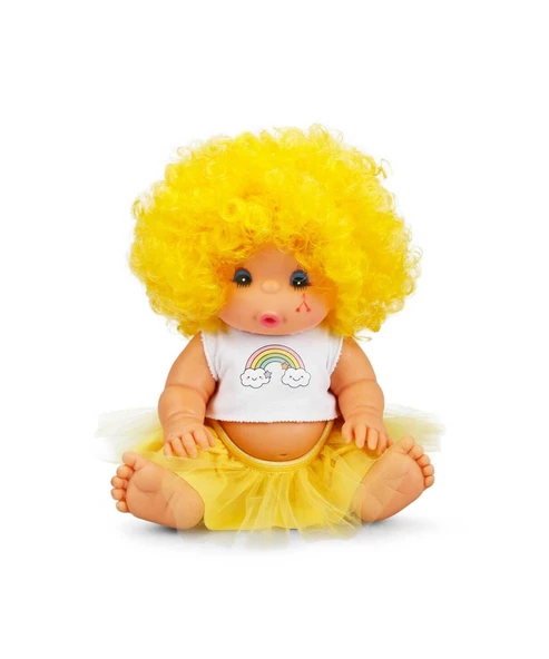 Afro Bebek Kıvırcık Saçlı 23 cm 23488 Sarı ürün görseli 1