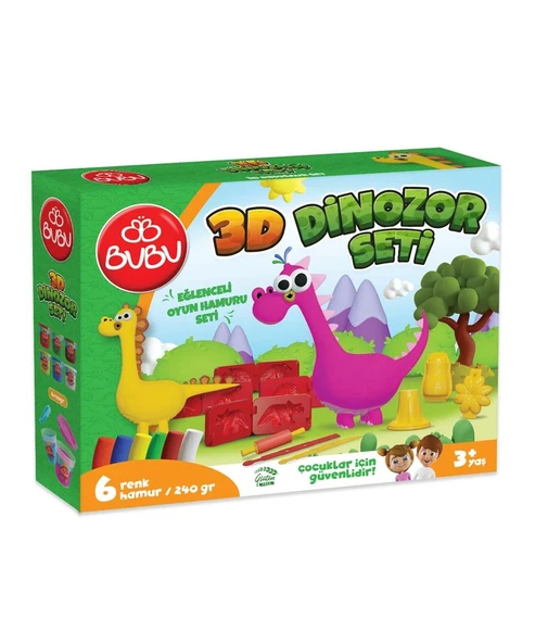 BuBu Eğlenceli Dinozor Oyun Hamuru Seti OH0012 ürün görseli 1