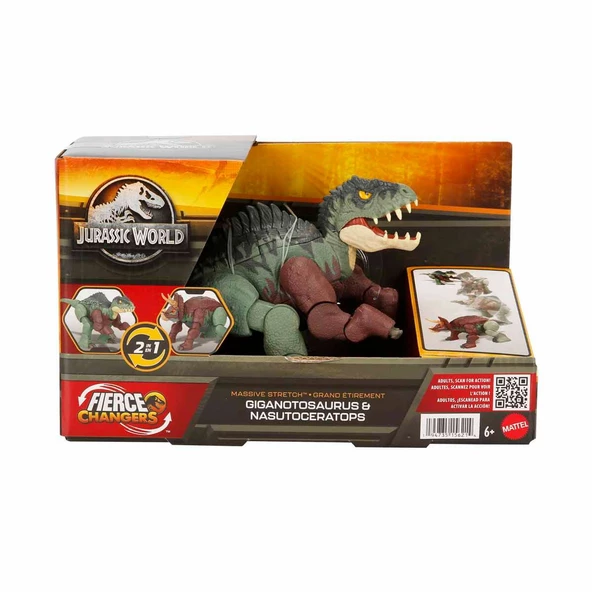 Jurassic World Değişim Serisi Çifte Tehlike Büyük Dinozor Figürleri HPD33 HPD34 ürün görseli 1