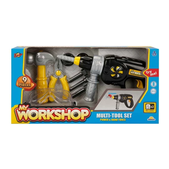 Zapp Toys My Workshop Matkaplı Tamir Seti 9 Parça ürün görseli 1