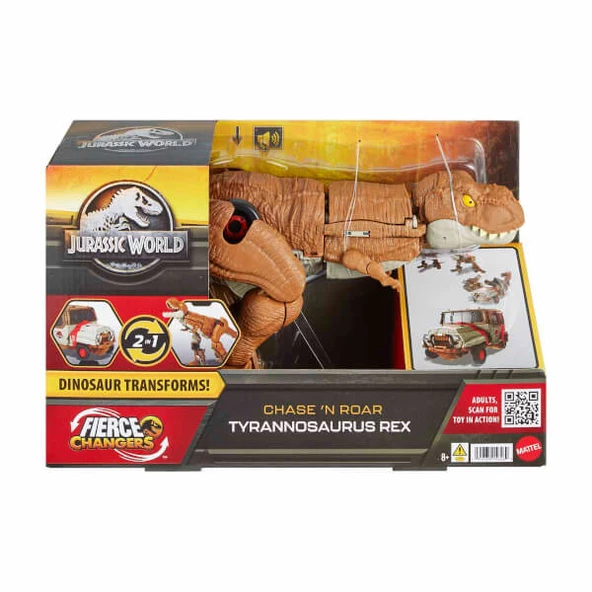 Jurassic World Değişim Serisi Dönüşebilen Tyrannosaurus T-Rex Figürü HPD38 ürün görseli 1