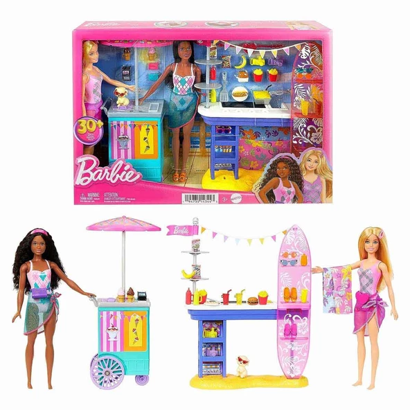 Barbie Brooklyn ve Malibu Bebekleri Oyun Seti HNK99 ürün görseli 1