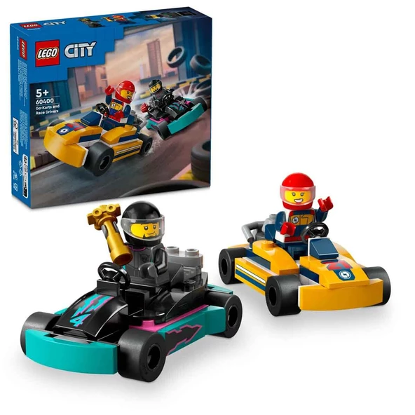 LEGO City Go-Kartlar ve Yarış Sürücüleri 60400 ürün görseli 1