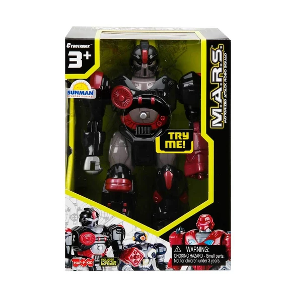 Happy Kid M.A.R.S. Işıklı Yürüyen Robot 57674 Siyah ürün görseli 1