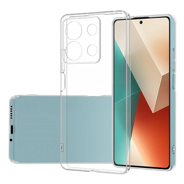 Xiaomi Redmi Note 13 Pro 5G Kılıf Kamera Korumali Süper Silikon Kapak ürün görseli 1