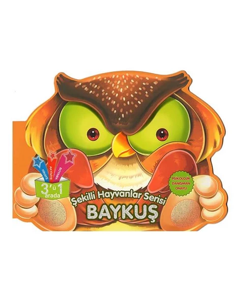 Şekilli Hayvanlar Serisi Baykuş Parıltı Yayınları ürün görseli 1