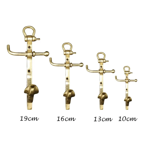 Askılık 100Mm Çıpa Objeli Çimolu  Pirinç Döküm - Resim 5