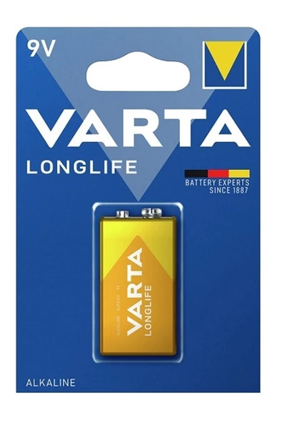 Varta Alkalin 9 Volt Pil Long Life 9 V ürün görseli 1