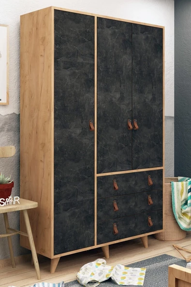 Mymob Chunky 3 Kapaklı Gardrop - Resim 2