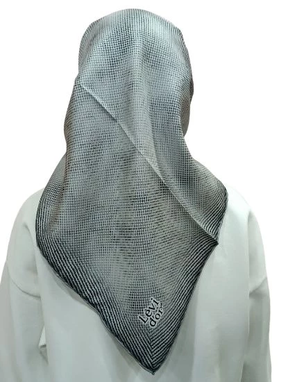 LEVİDOR İ-3662 TWİLL İPEK EŞARP - Resim 3
