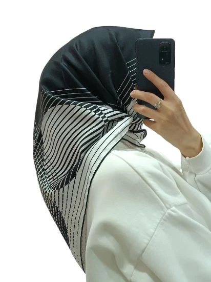 LEVİDOR İ-3035 TWİLL İPEK EŞARP - Resim 2
