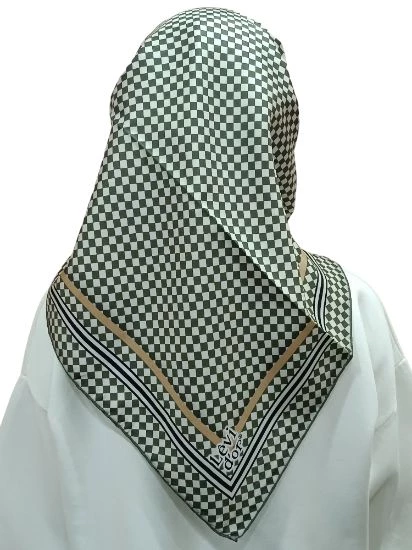 LEVİDOR İ-3020 TWİLL İPEK EŞARP - Resim 3