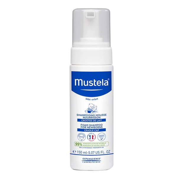 Mustela Newborns Foam Shampoo- Yenidoğan Köpük Şampuan 150ml ürün görseli 1