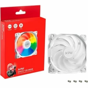 XPG ARGB VENTO120ARGB-WHCWW 120MM TEKLİ 3PİN BEYAZ KASA FANI ürün görseli 1