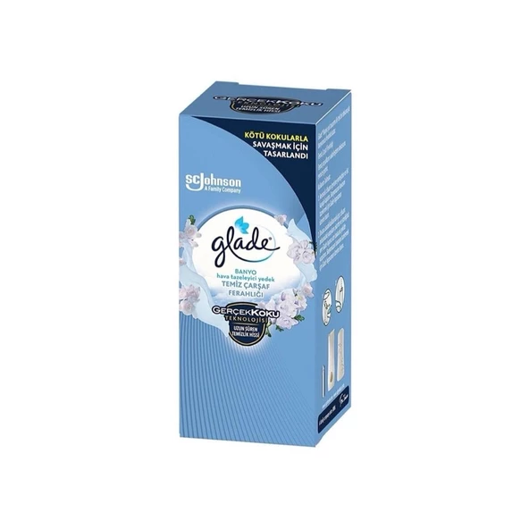 Glade Banyo Hava Tazeleyici 10 ml Yedek Temiz Çarşaf Ferahlığı ürün görseli 1