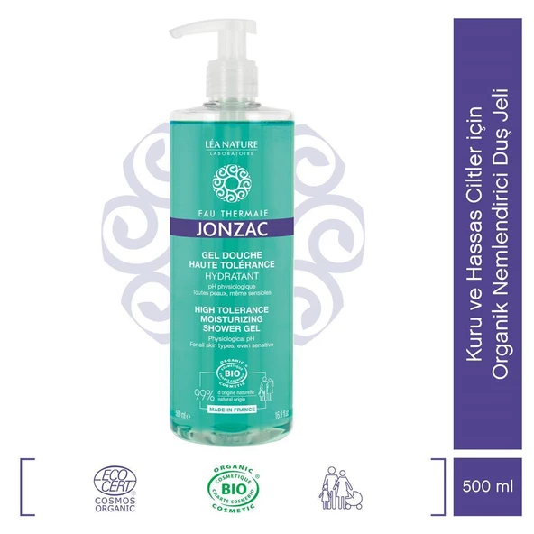 Eau Thermale Jonzac Kuru ve Hassas Ciltler için Organik Nemlendirici Duş Jeli 500ml ürün görseli 1