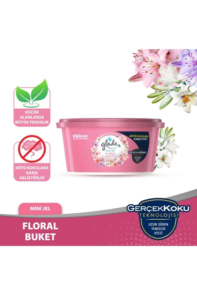 Glade Mini Jel Floral Buket 70 g - Resim 2