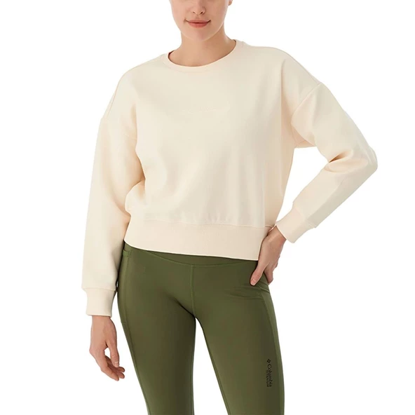 Columbia W Bar Split Crop Kadın Sweatshirt CS0212 - Resim 4