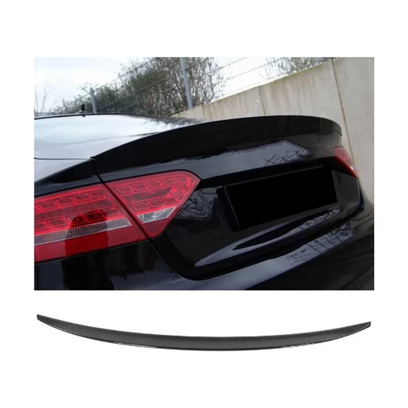 Audi A5 B8/sb S5 Style Spoiler Piona Black Spoyler 2009-2016 ürün görseli 1