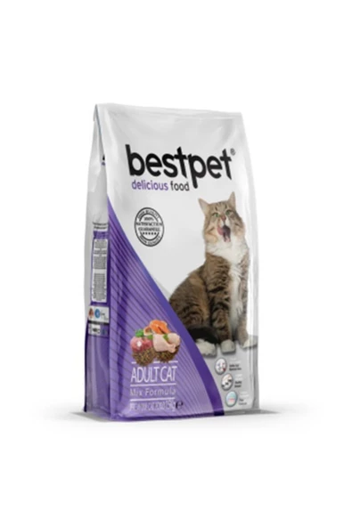 Bestpet Cat Mix Adult Karışık Yetişkin Kedi Maması 15 kg ürün görseli 1