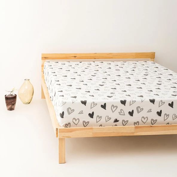 Soley | Mix & Match | Lover | %100 Pamuk Çift Kişilik Düz Çarşaf ürün görseli 1
