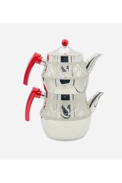 CAN ÇELİK Yakamoz Aile Boy Çaydanlık Takımı Saten Model ( 4 Parça ) ürün görseli 1