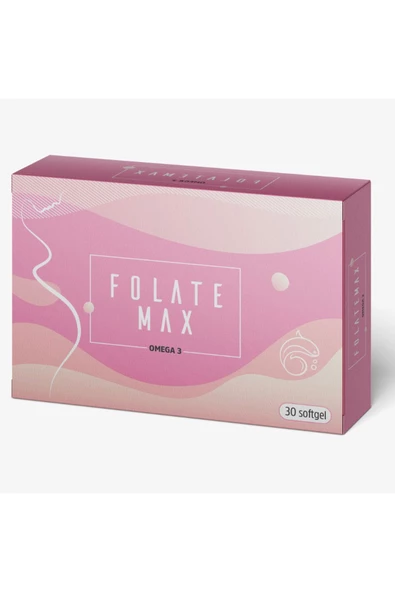 Folate Max Omega-3 (EPA & DHA) + Vitamin Ve Mineral Takviyesi 30 Softjel ürün görseli 1