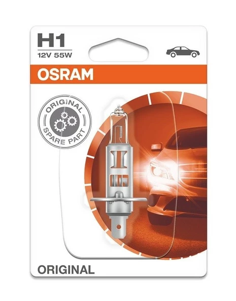Osram Blister Ambalaj Ampul 12v H1 55w Tek Adet ürün görseli 1