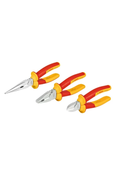Bosch VDE Kombine Pense Set 3 Parça 1600A02NG0 ürün görseli 1