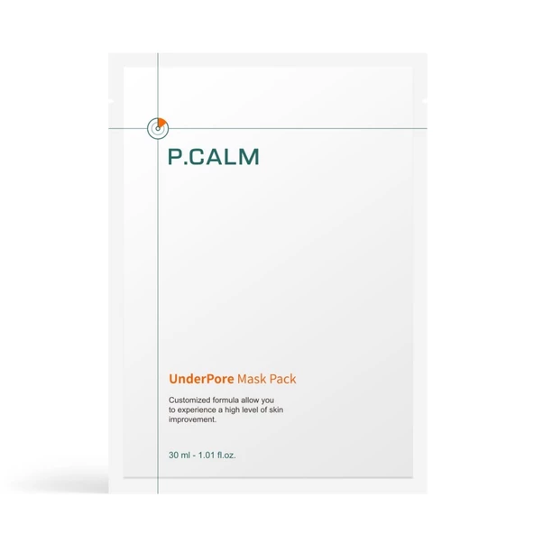 P.Calm UnderPore Mask Pack - Aydınlatıcı Sakinleştirici ve Siyah Nokta Karşıtı Yüz Maskesi ürün görseli 1