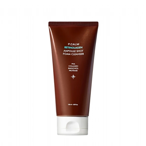 P.Calm Retinolagen Ampoule Shot Foam Cleanser - Retinol + Kolajen İçerikli Kırışıklık ve Gözenek Karşıtı Köpük Temizleyici ürün görseli 1