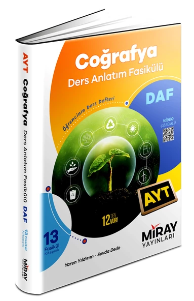 Miray 2024 Ayt Coğrafya Ders Anlatım Fasikülleri ürün görseli 1
