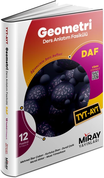 Miray 2024 Tyt Ayt Geometri Ders Anlatım Fasikülleri ürün görseli 1