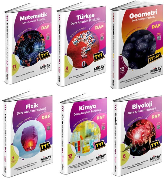 Miray 2025 Tyt Sayısal Ders Anlatım Fasikülleri Seti 6 Kitap ürün görseli 1