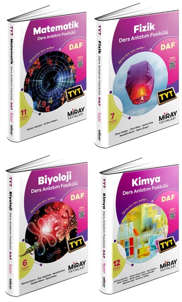 Miray 2025 Tyt Matematik + Fizik + Kimya + Biyoloji Ders Anlatım Fasikülleri Seti 4 Kitap ürün görseli 1
