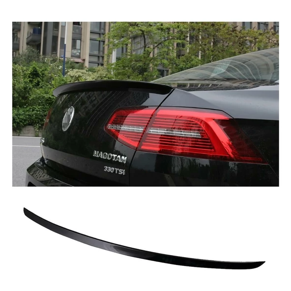 Vw Passat B8 Boyalı Spoiler (Pianoblack) 2015+ ürün görseli 1