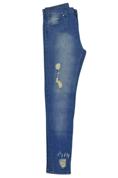 Kadın Eskitme Model Jeans BGL-ST03914 - Resim 4