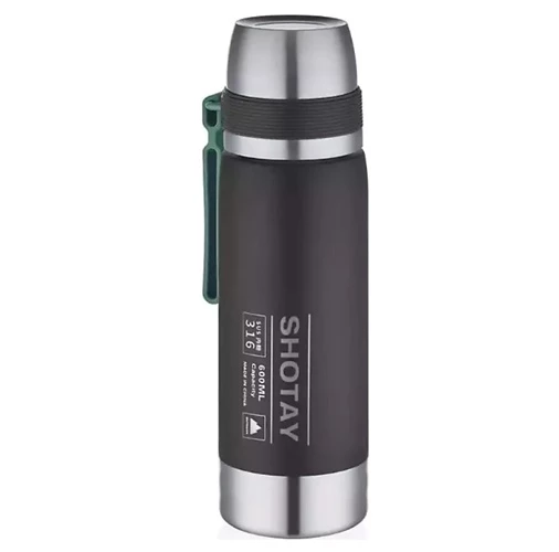 Vagon Life Çelik Termos 600Ml Vgn-8270 Siyah ürün görseli 1