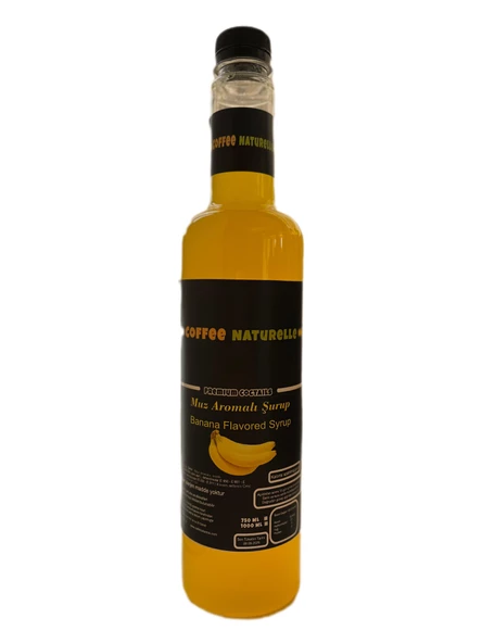 Coffee Naturelle Muz Aromalı Kokteyl Şurubu 750 ml ürün görseli 1