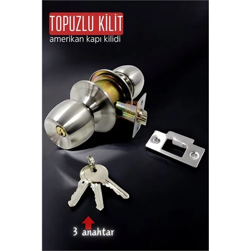 ModaCar Topuzlu Kilit Amerikan Kapı Kilit Buton Set ürün görseli 1