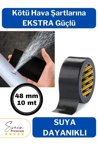 Çok Amaçlı Su Geçirmez Sızdırmaz Dayanıklı İzolasyon Kapı Pencere Tamir Bandı 48 mm 10 mt 1 Adet ürün görseli 1