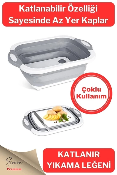 Katlanabilir Saklama Leğeni Dolap Içi Düzenleyici Ve Akordiyon Yer Kaplamayan Badya Organizer 1 Adet ürün görseli 1