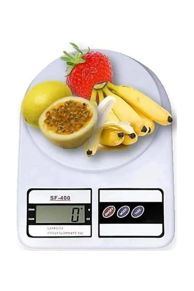 Dijital Hassas Mutfak Tartısı Lcd Ekran Pilli Elektronik Ev Terazisi Ağırlık Ölçüm Aleti 7 kg 1 gr ürün görseli 1