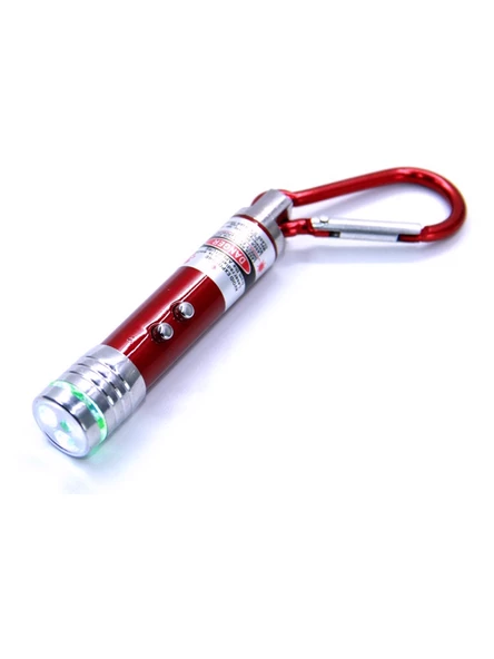 Petinka Kedi Köpek Oyuncak 3 Fonksiyonlu Kırmızı Beyaz Işıklı Led Lazer Anahtarlık ürün görseli 1