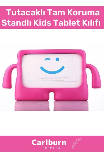 Özel Üretim Apple Samsung Uyumlu 8.7 Inç Yumuşak Dokulu Tutacaklı Tam Koruma Standlı Kids ürün görseli 1