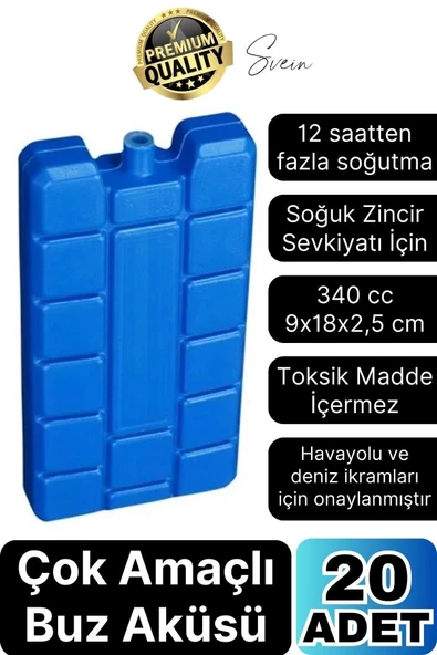 20 Adet Buz Aküsü 12 Saat Termal Soğutma Kamp Piknik Seyahat Yiyecek İçecek Çanta Soğuk Kutusu ürün görseli 1