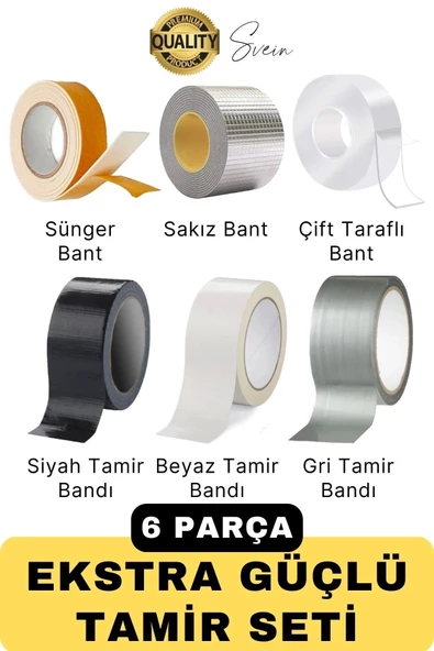 Premium Ekstra Güçlü Sızdırmaz Su Geçirmez Mutfak Lavabo Kenar Tamir Bandı Sakız Bant Çift Taraflı ürün görseli 1
