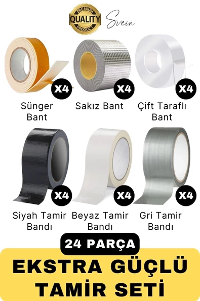 Premium Ekstra Güçlü Sızdırmaz Su Geçirmez Mutfak Lavabo Kenar Tamir Bandı Sakız Bant Çift Taraflı ürün görseli 1